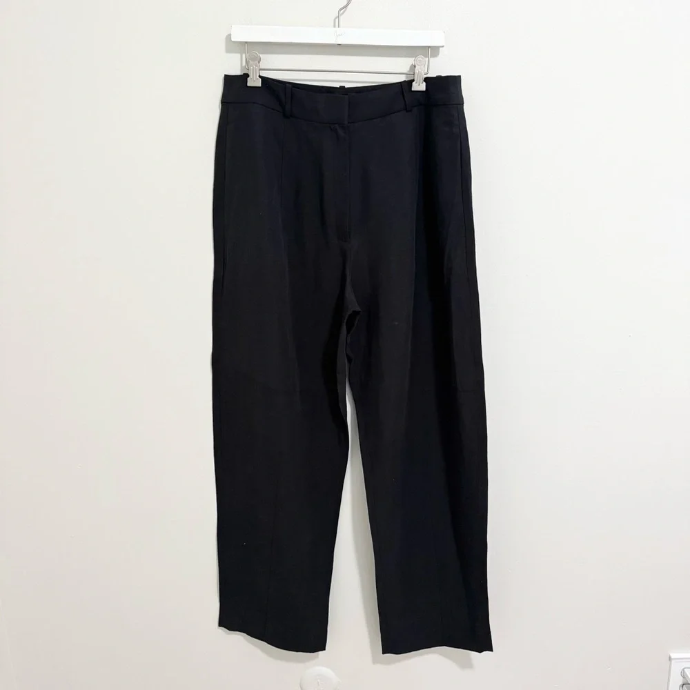 Banana Republic Black Long Straight Leg Trousers
